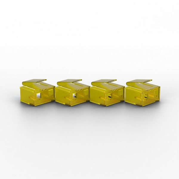 Lindy RJ-45 Port Blocker Key - Pack of 10 Blockers, Yellow